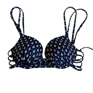 Shade & Shore padded push up halter bikini top